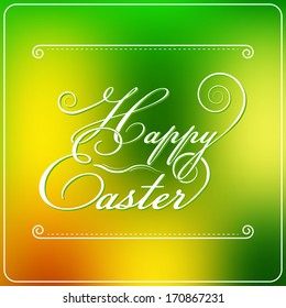 Happy Easter Typography Design | Vector Illustration
