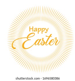 Happy Easter, Typography for print or use as poster, card, flyer or T Shirt