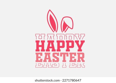 Happy Easter typography T shirt design