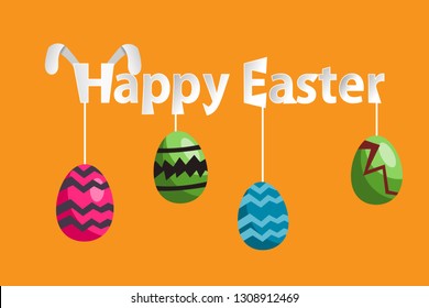 happy easter vector