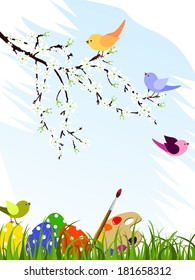 Happy easter - vector 