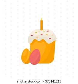 Happy easter vector, Easter cake