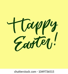 Happy Easter vector calligraphy