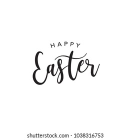 Happy Easter Vector Calligraphy Text Illustration