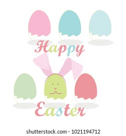 Happy Easter vector card