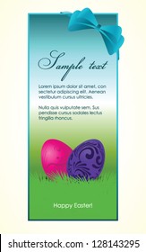 Happy Easter, vector card