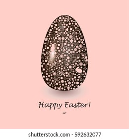 Happy Easter vector card.