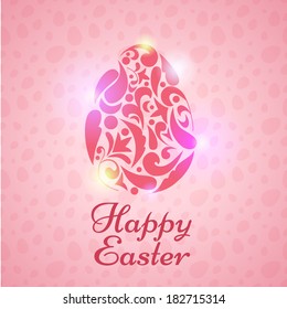 Happy Easter vector card background. EPS10