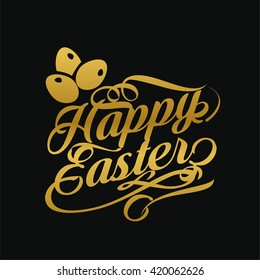 Happy easter vector design.
