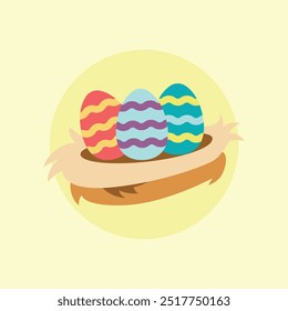 Happy easter vector element icon