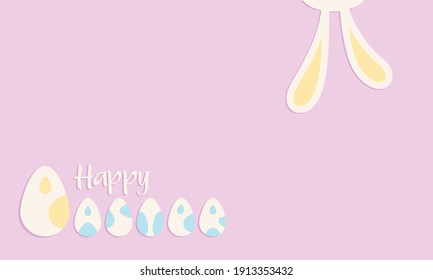 Happy Easter vector illustration background