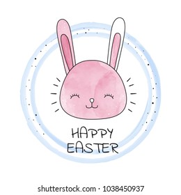 Happy easter. Vector illustration. Easter Bunny