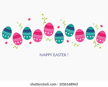 Happy Easter, Vector Illustration design.