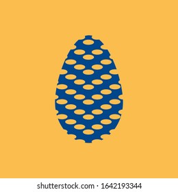  Happy Easter vector. Illustration. Heart vector icon, love symbol.  Holiday decoration.   Organic ingredient.