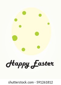 happy easter vector poster card