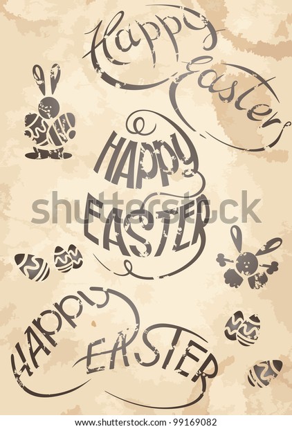 Happy Easter\
vector set: design elements.  Eps\
8.