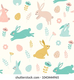 Happy Easter. Vector template with lettering design and texture. Vector illustration.