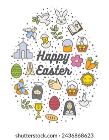 Happy Easter Vectors For Easter Sunday Holiday