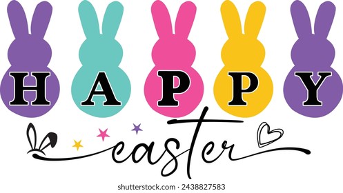 Happy Easter, Vibes, Bunny, Kids, Easter,  Squad ,Bunny 