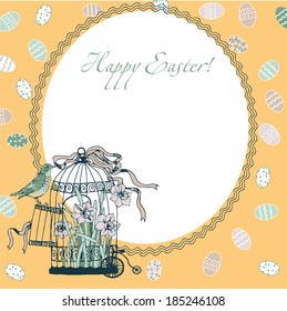 happy easter vintage card