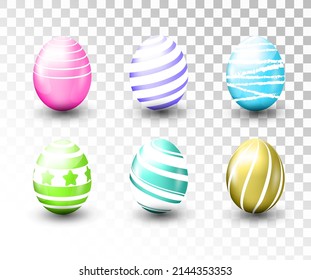 Happy Easter wreath with easter Website header or banner design.  Easter sale Holiday background with painted eggs, gift, 