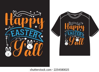 Happy Easter Y'all T-Shirt Design