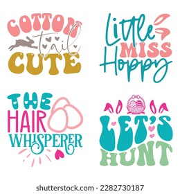 Happy Easter's Day Svg T-Shirt Design Bundle, Easter Quotes, Hello Spring Svg, Funny Easter SVG T-Shirt Design Bundle, Easter Vector EPS Editable File Bundle