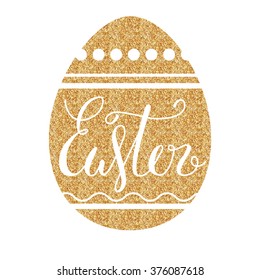 Happy Easter.Vector lettering