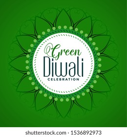 happy eco organic diwali festival concept design