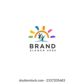 happy education logo Design Template Vector