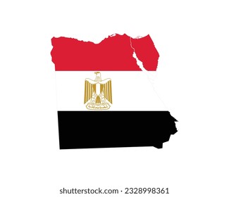 Happy Egypt Revolution day, Egypt Revolution day, Egypt, Map of Egypt, National Flag, 23rd July, 23 July, National Day, Revolution Day, Typographic Design, Wallpaper, Vector, Concept, White Background