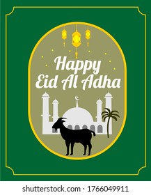 HAPPY EID AL ADHA BACKGROUND VECTOR DESIGN