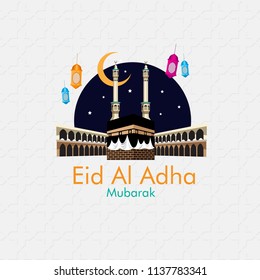 Happy Eid al adha creative design islamic celebration for print, card, poster, banner etc.