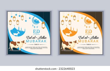 Happy eid al adha  design vector template