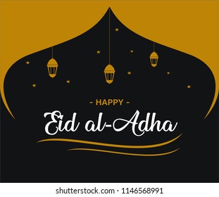 Happy Eid Al Adha Islamic Design Background