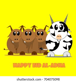 Happy Eid Al - Adha Logo Vector Template Design