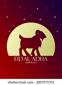 happy eid al adha is mean muslim event template background with pop art style