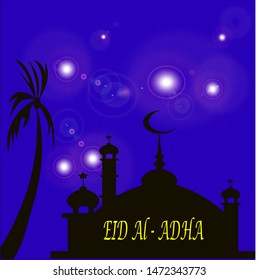 Happy Eid Al Adha Mubarak Background Vector