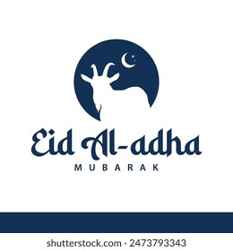 Glückliches Eid al Adha Mubarak. Jedes Jahr von Muslimen gefeiert. Geeignet für Vorlagen, Grußkarten, Web, Social Media etc