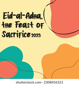 happy eid al adha social media template