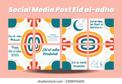 happy eid al adha social media template