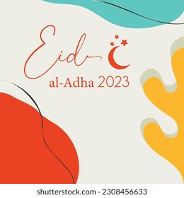 happy eid al adha social media template