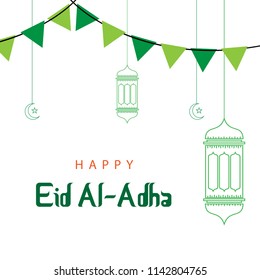 Happy Eid Al Adha Vector Template Design Illustration