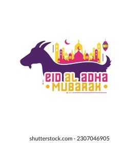 happy eid al adha vector poster
