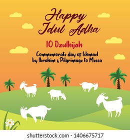 Happy eid al-Adha Graphic and Illustration