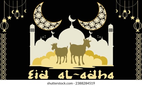 Happy Eid al-Adha. The "Happy Eid al-Adha" illustration is a poignant and heartfelt portrayal of one of the most significant Islamic festivals
