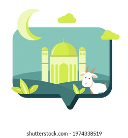 Happy Eid Al-Adha Mubarak Template