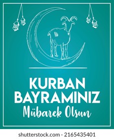 happy eid al-adha turkish: kurban bayraminiz mübarek olsun