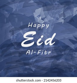 Happy Eid Al-fitr With Abstract Texture Background