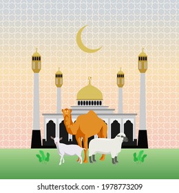 Happy Eid Mubarak 57 background vector design illustration
